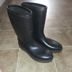 Authentic Gucci Mens Black Rain Boots!
